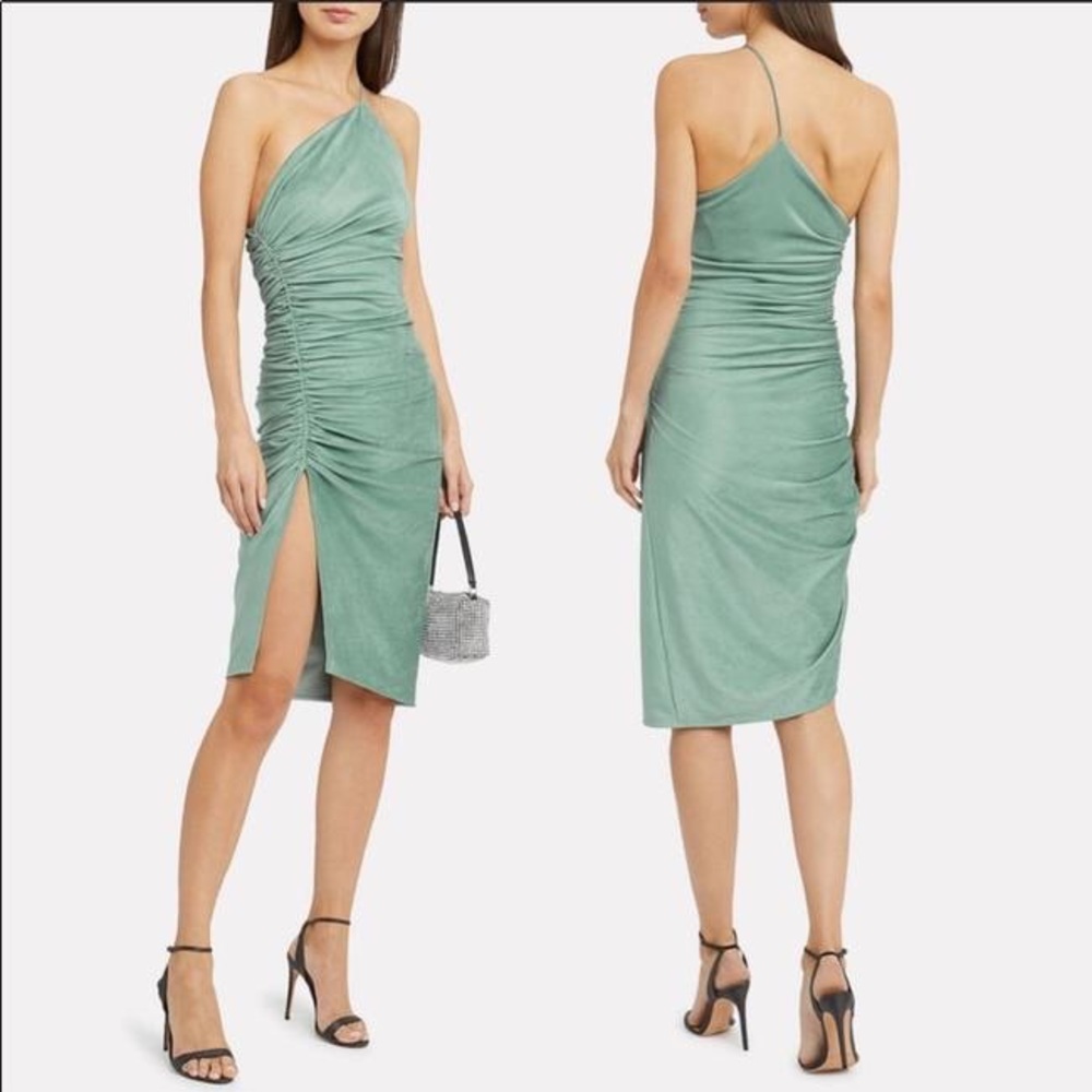 EUC Ronny Kobo Zarma Ruched One Shoulder Dress XS